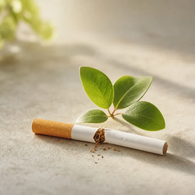 A broken cigarette representing smoking cessation with hypnosis